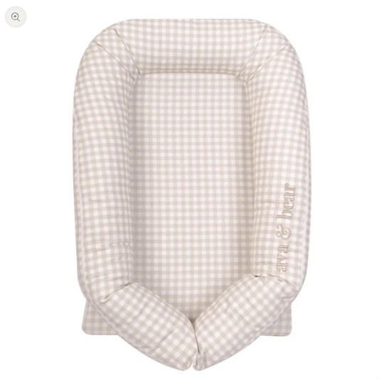 Ava & Bear Luxe Lounging Pods - Stone Gingham