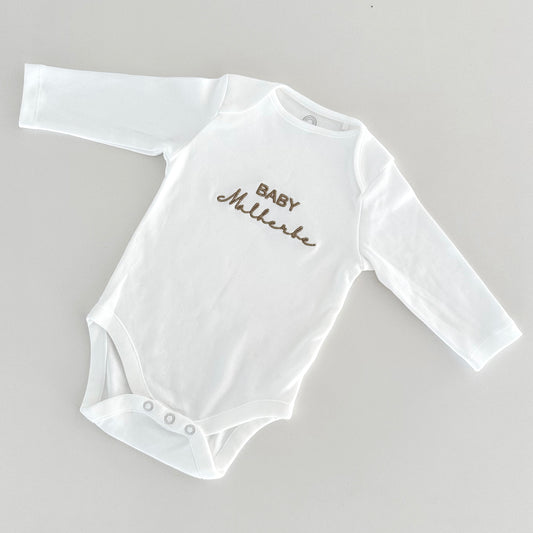 Custom Name Embroided Babygrow