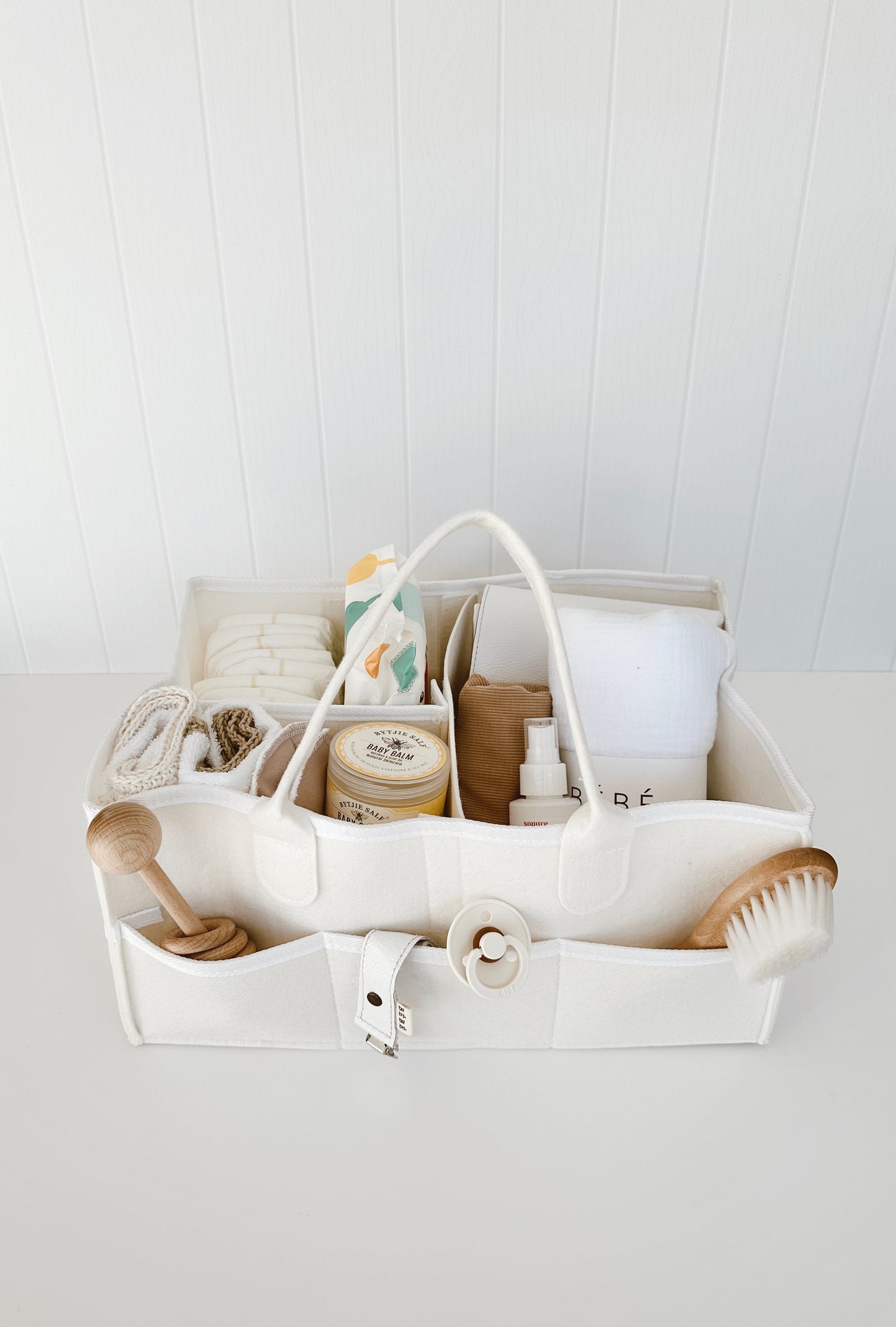 Filled Diaper Caddy