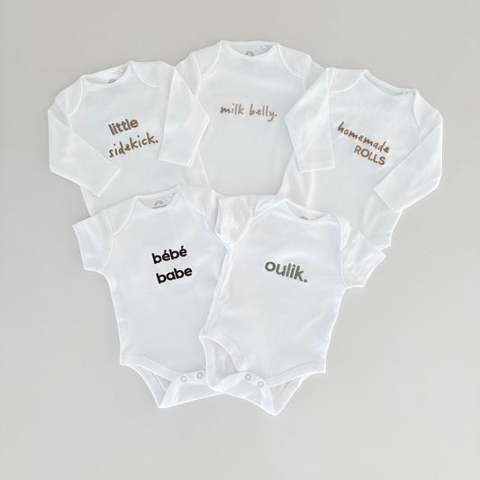 Bébé Babygrows - NEW designs