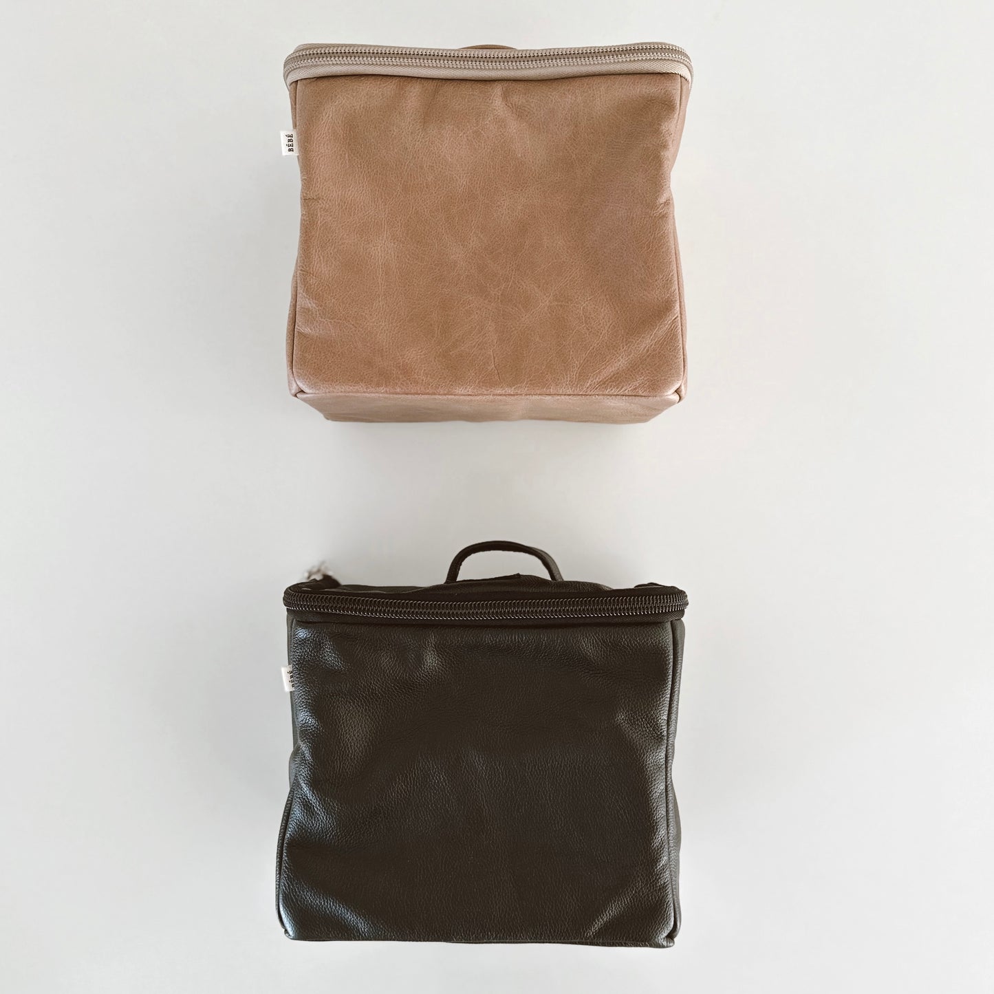 Leather Travel Bag: Breastpump / Milk / Snacks