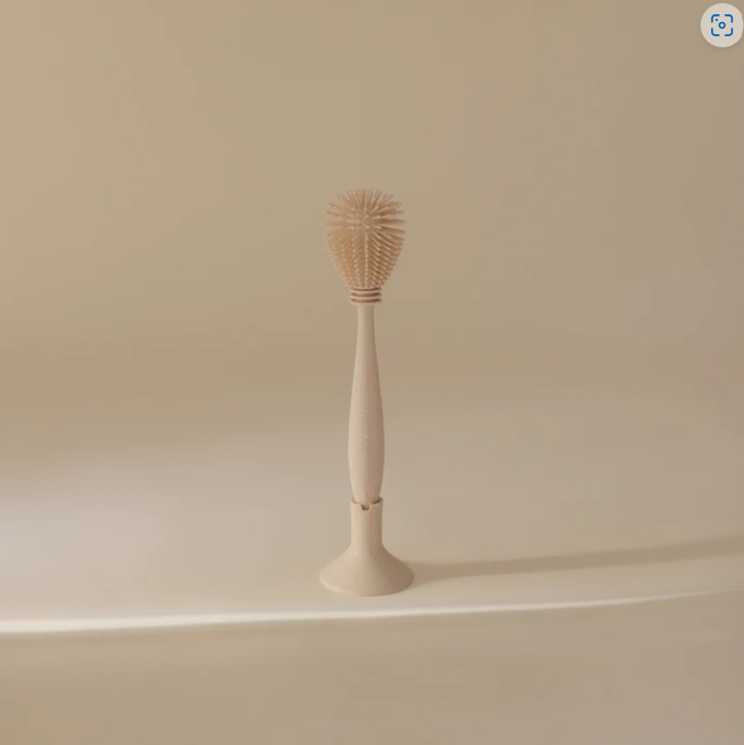 Mushie Silicone Baby Bottle Brush