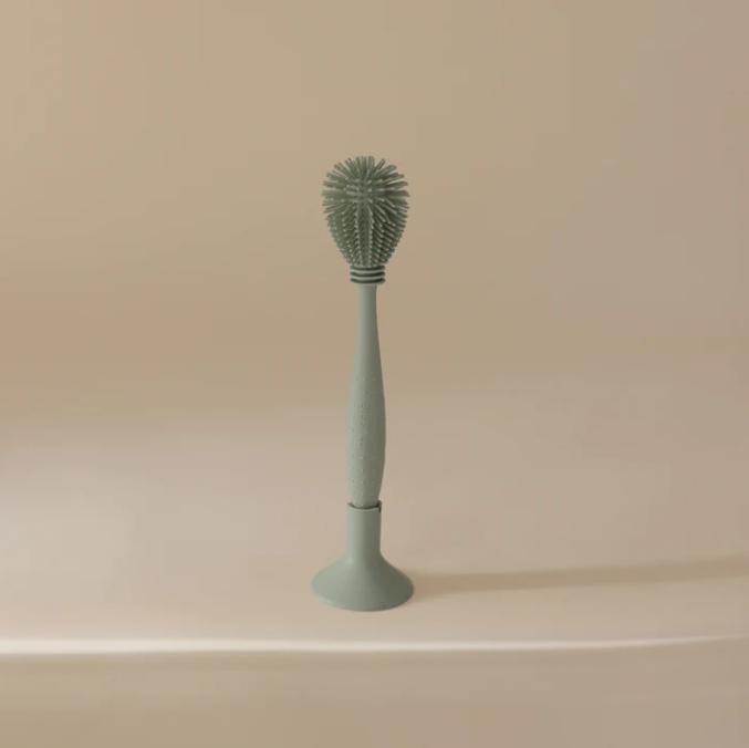 Mushie Silicone Baby Bottle Brush