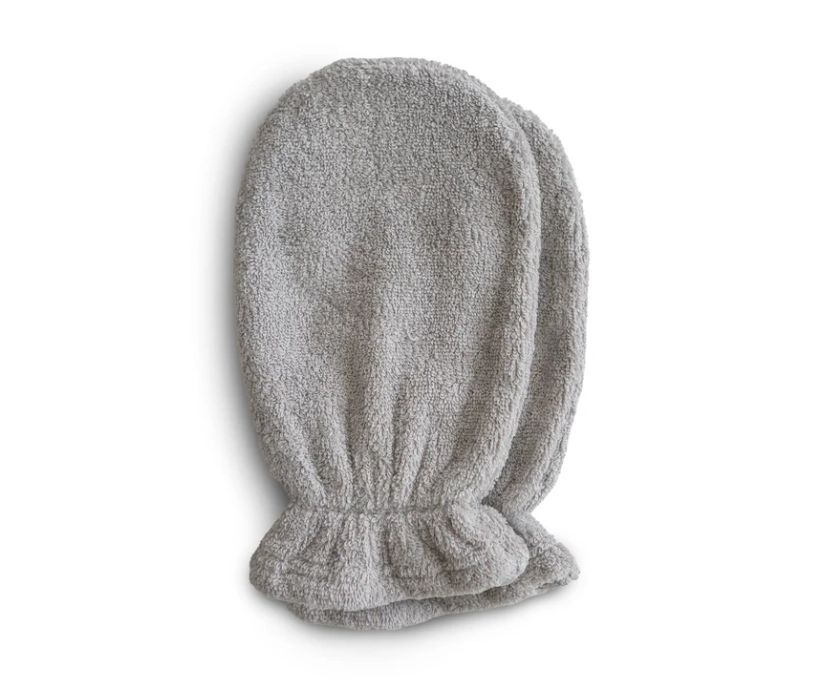 Mushie Organic Cotton Bath Mitt 2-Pack